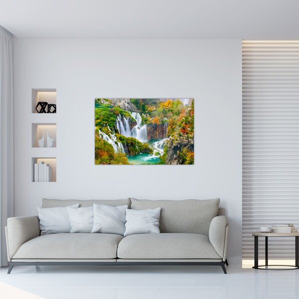 Kép - Plitvicei-tavak Nemzeti Park (90x60 cm)