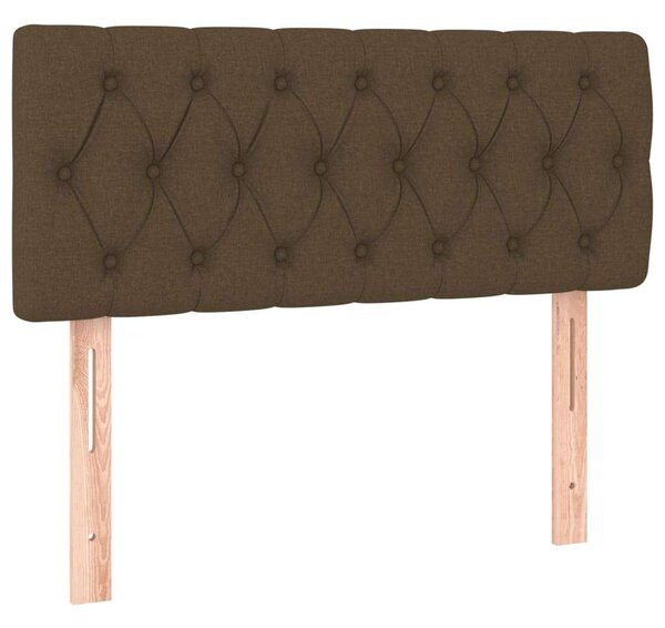 Modern Ágy - Sötétbarna Szövet - 90x200 cm