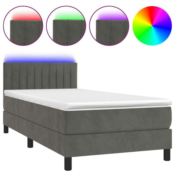 Bársony Ágy LED-del - 100x200 cm