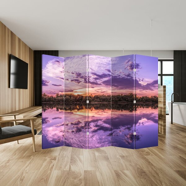 Paraván - Lila ég (210x170 cm)