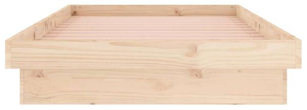 Tömör fa ágykeret led-ekkel 75 x 190 cm (2ft6 small single)