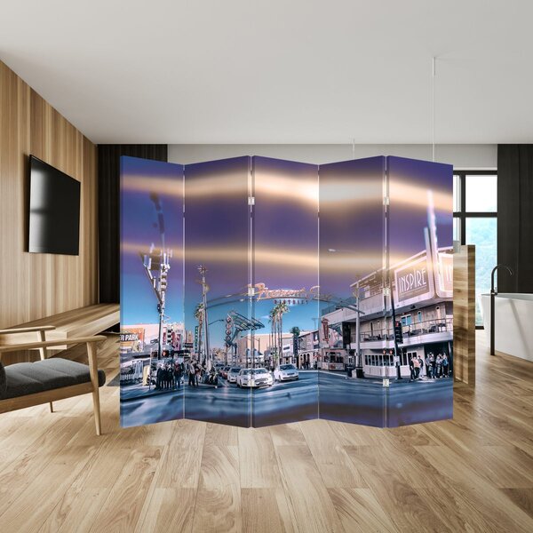 Paraván - Utca Las Vegasban (210x170 cm)