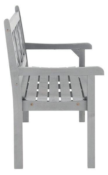 KONDELA Fából készült kerti pad, szürke, 150 cm, FABLA