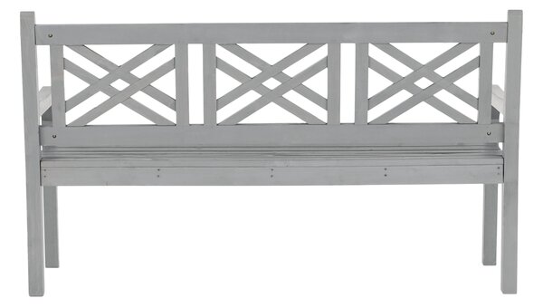 KONDELA Fából készült kerti pad, szürke, 150 cm, FABLA