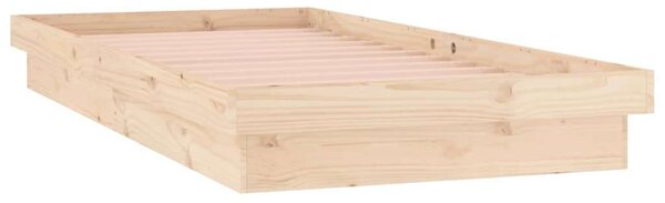 Tömör fa ágykeret led-ekkel 75 x 190 cm (2ft6 small single)