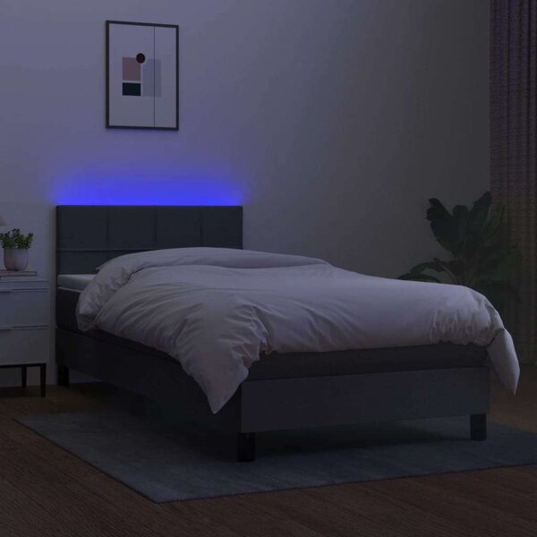 HomeSweetHome LED-es Ágy - Rugós - 80x200 cm