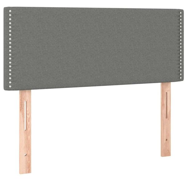 Ágy 80x200 cm - Sötétszürke Szövet - LED Világítással