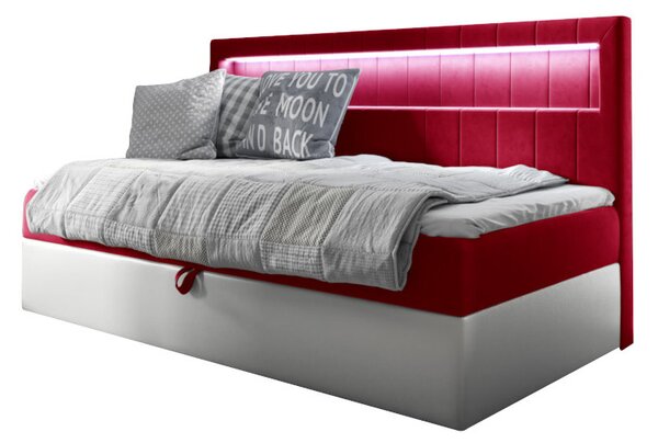 ELIZA kárpitozott ágy + topper, 80x200, fresh 8