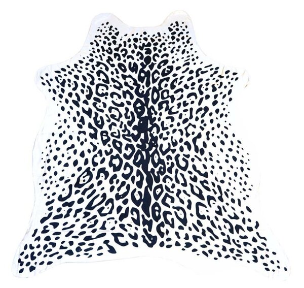LEOPARD fekete-fehér fürdőlepedő