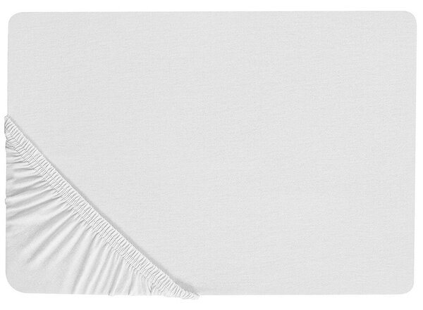 Fehér pamut gumis lepedő 90 x 200 cm HOFUF