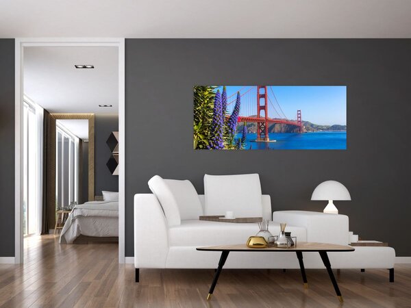 Kép - Golden Gate híd, San Francisco (120x50 cm)