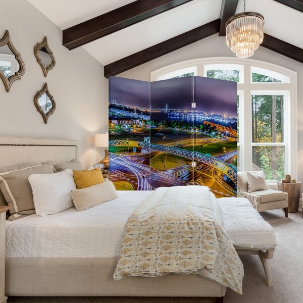 Paraván - éjszakai panoráma (126x170 cm)