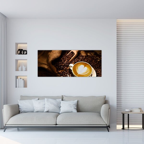 Kép - Egy csésze kávé (120x50 cm)
