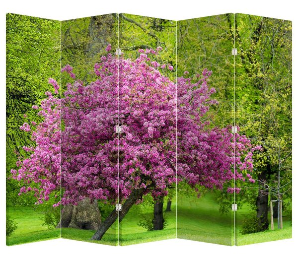 Paraván - A réten virágzó fa (210x170 cm)