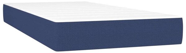 VIDAXL - Ágy - Szövet - Kék - 90x200 cm