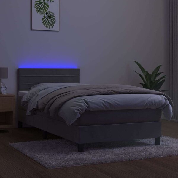 Bársony Ágy LED-del - 100x200 cm