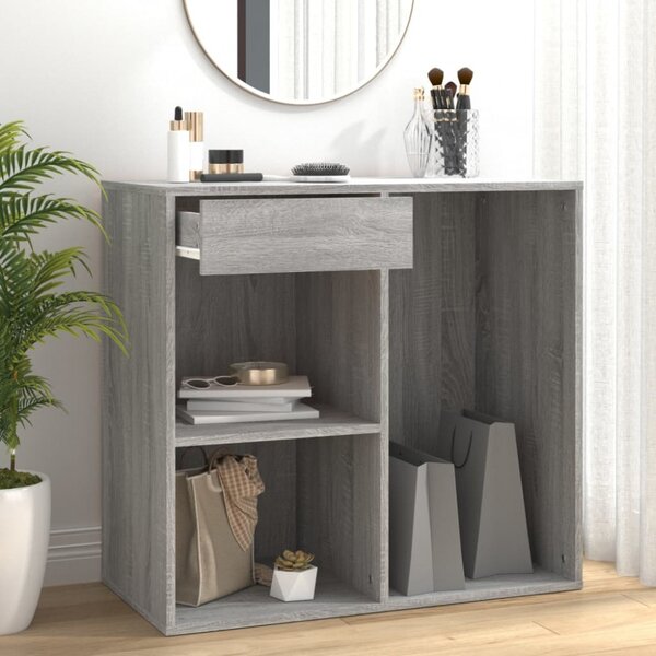 Szürke sonoma színű szerelt fa pipereszekrény 80 x 40 x 75 cm (820503)