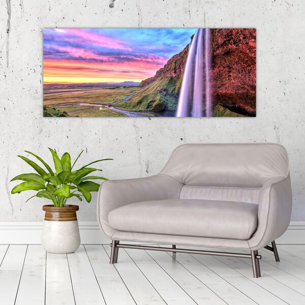 Kép - Seljalandsfoss vízesés (120x50 cm)