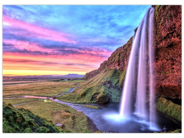 Kép - Seljalandsfoss vízesés (70x50 cm)
