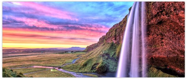 Kép - Seljalandsfoss vízesés (120x50 cm)
