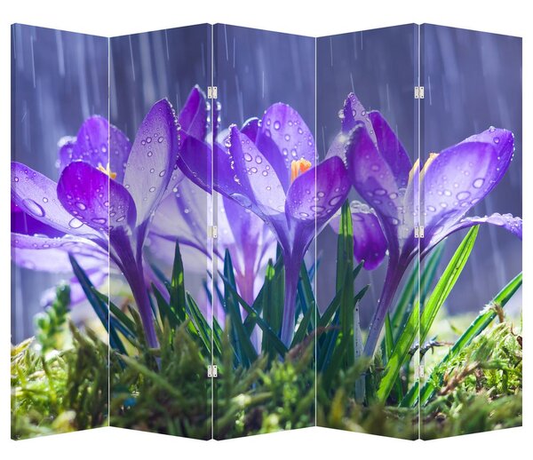 Paraván - Virágok az esőben (210x170 cm)