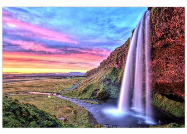 Kép - Seljalandsfoss vízesés (90x60 cm)
