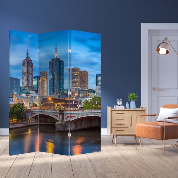 Paraván - Melbourne város (126x170 cm)