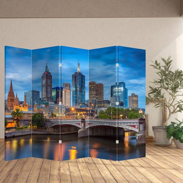 Paraván - Melbourne város (210x170 cm)