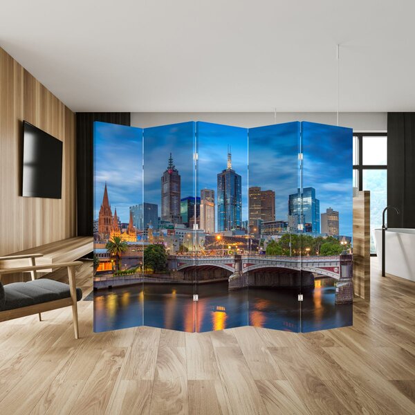 Paraván - Melbourne város (210x170 cm)
