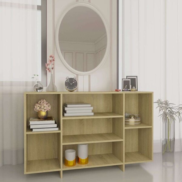 VidaXL sonoma tölgy színű forgácslap tálalószekrény 120 x 30 x 75 cm