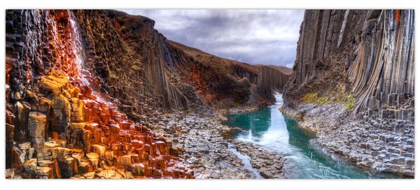 Kép - Studlagil kanyon (120x50 cm)