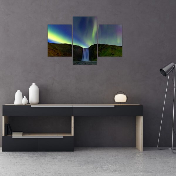 Kép - Aurora Borealis Izlandon (90x60 cm)