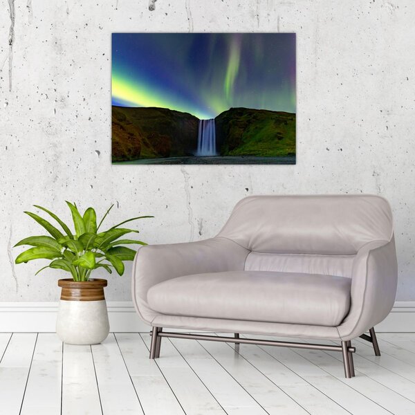 Kép - Aurora Borealis Izlandon (70x50 cm)