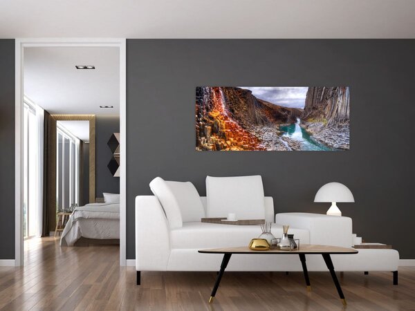 Kép - Studlagil kanyon (120x50 cm)