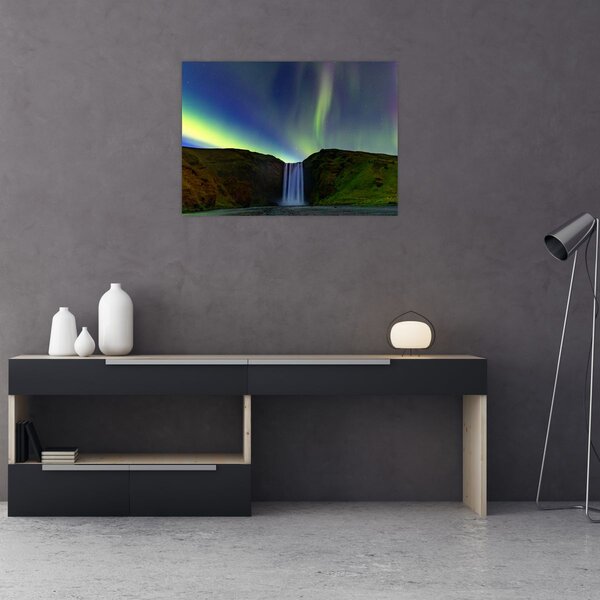 Kép - Aurora Borealis Izlandon (70x50 cm)