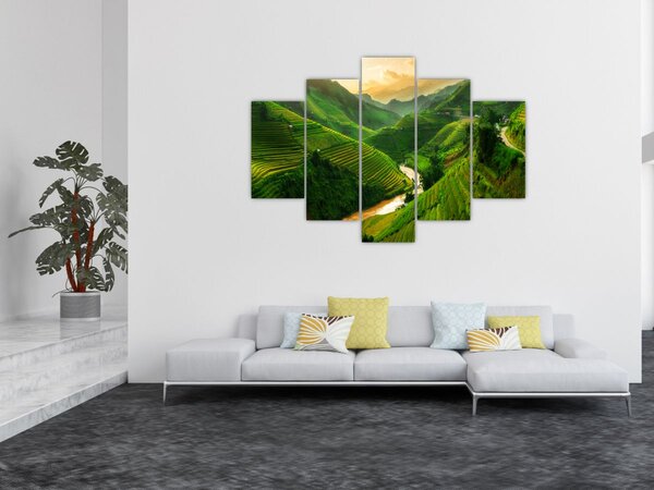 Kép - Mu Cang Chai rizsteraszok (150x105 cm)