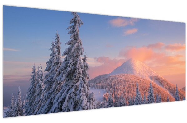 Kép - Téli táj (120x50 cm)