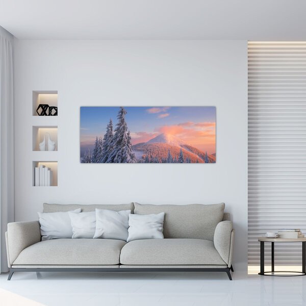 Kép - Téli táj (120x50 cm)