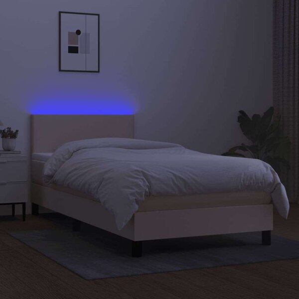 Modern LED-es Ágy - Szövet - 90x200 cm