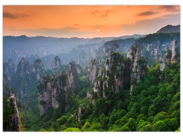 Kép - Zhangjiajie Nemzeti Erdei Park (70x50 cm)