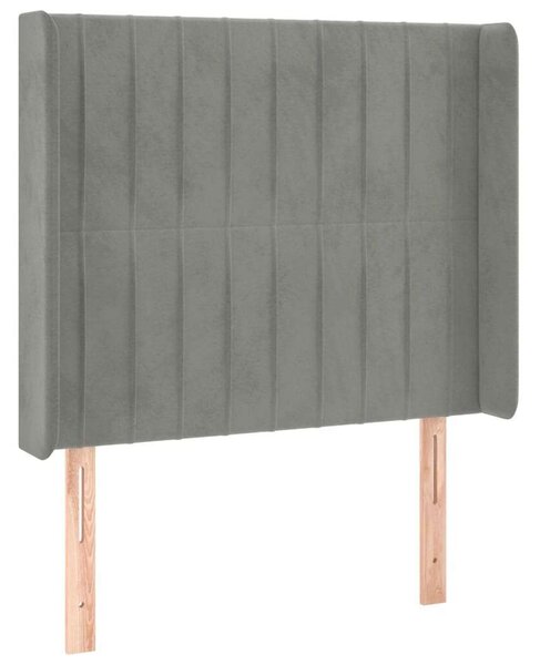 VIDAXL LED-es Bársony Ágy - 100x200 cm