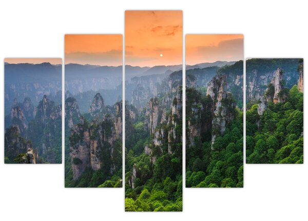 Kép - Zhangjiajie Nemzeti Erdei Park (150x105 cm)
