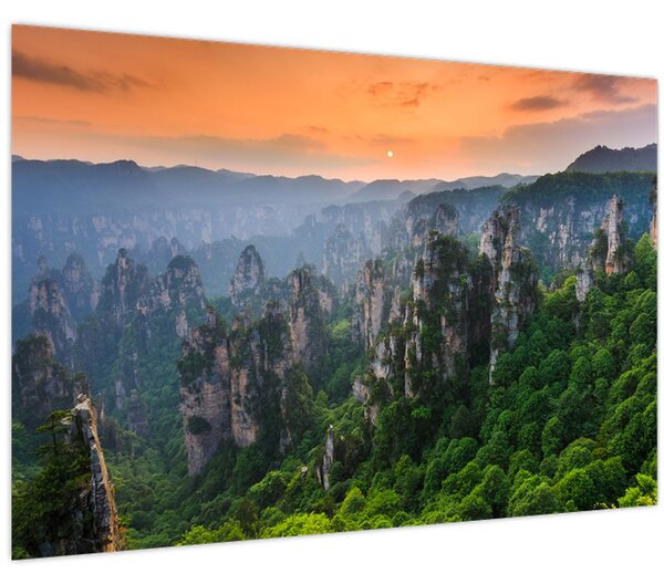 Kép - Zhangjiajie Nemzeti Erdei Park (90x60 cm)