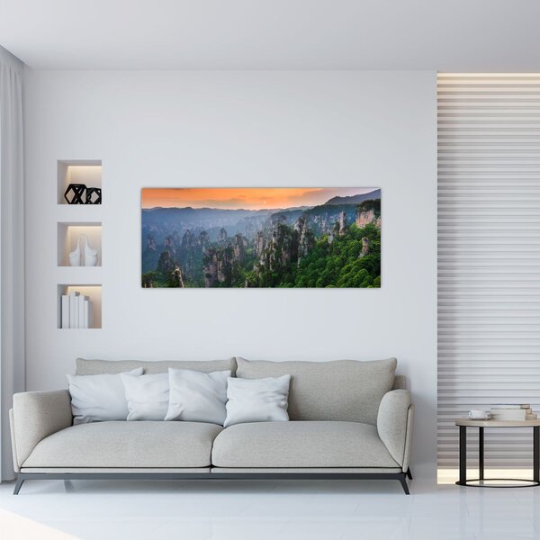 Kép - Zhangjiajie Nemzeti Erdei Park (120x50 cm)