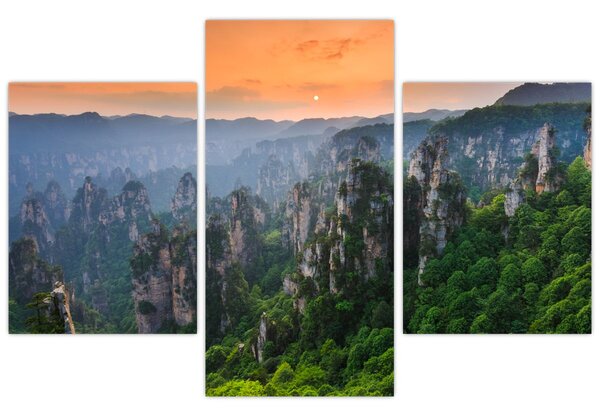 Kép - Zhangjiajie Nemzeti Erdei Park (90x60 cm)