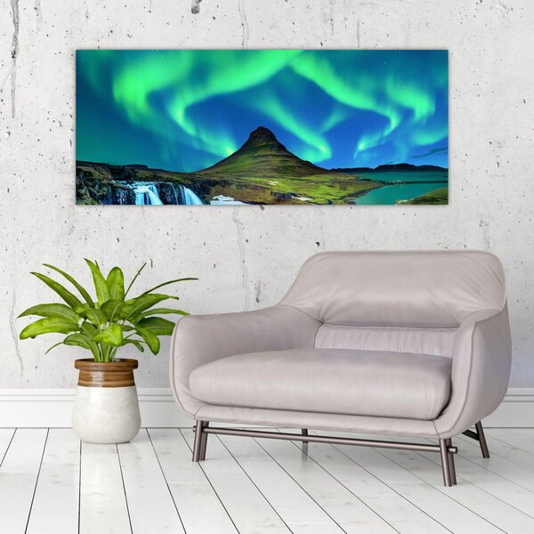 Kép - Kirkjufell, Izland (120x50 cm)