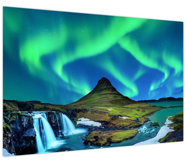 Kép - Kirkjufell, Izland (90x60 cm)