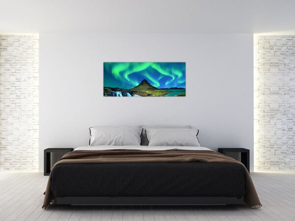 Kép - Kirkjufell, Izland (120x50 cm)