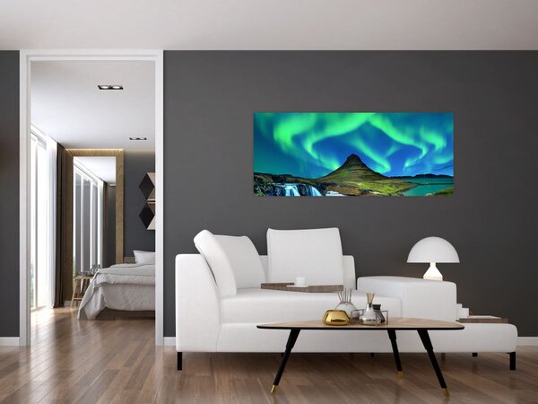 Kép - Kirkjufell, Izland (120x50 cm)