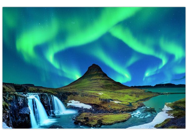 Kép - Kirkjufell, Izland (90x60 cm)